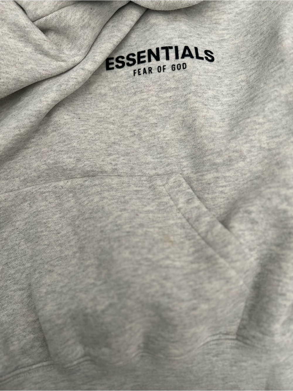 Fear of God ESSENTIALS Light Grey Logo Hoodie - kids - Picture 11 of 11